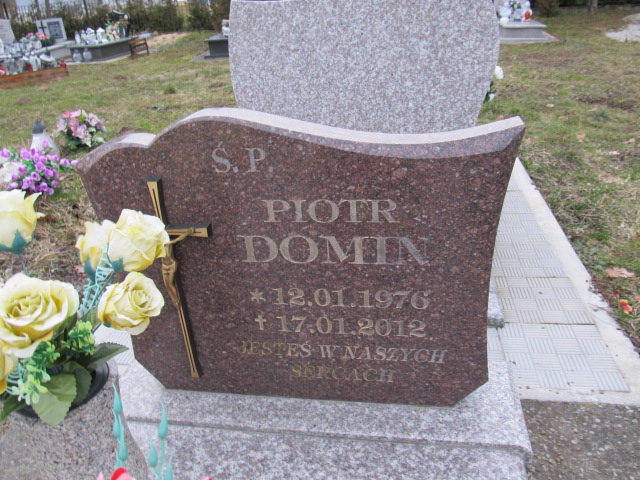 Piotr Domin 1976 Brzozów - Grobonet - Wyszukiwarka osób pochowanych