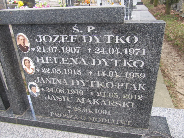 Janina Dytko Ptak 1940 Brzozów - Grobonet - Wyszukiwarka osób pochowanych