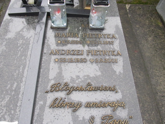 Andrzej Pietryka 1920 Brzozów - Grobonet - Wyszukiwarka osób pochowanych